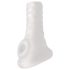 Perfect Fit Breeder - atvērtais dzimumlocekļa uzmava (10 cm) - balts