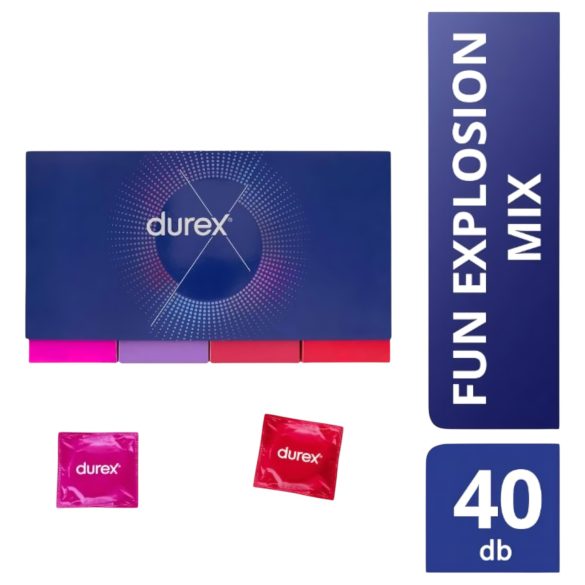 Durex Fun Explosion - prezervatīvu komplekts 40 gab.
