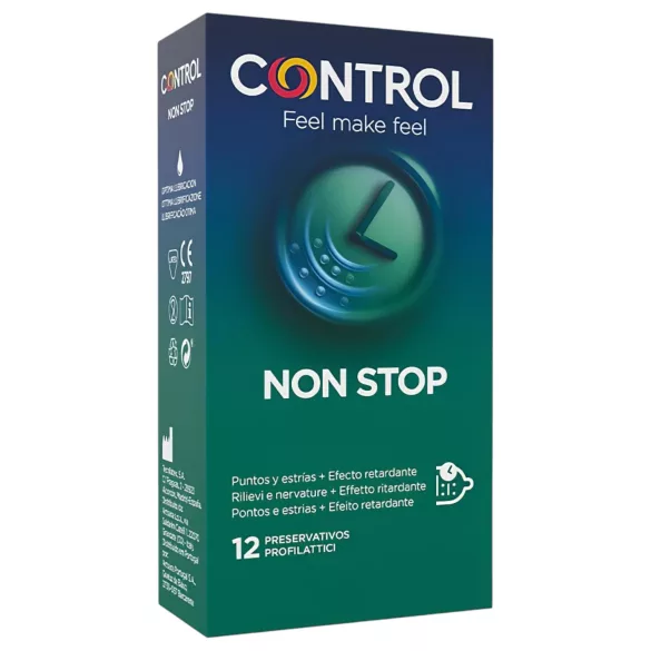 Control - prezervatīvi ar rievām un ilgstošu efektu 12 gab.