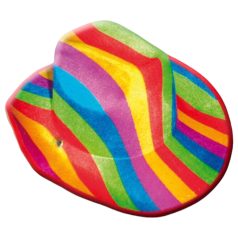 Pride kovboju cepure ar varavīksnes rakstu