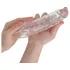 Addicted Toys - dzimumlocekļa uzmava ar sēklinieku gredzenu 23cm caurspīdīga