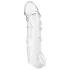 Addicted Toys - dzimumlocekļa uzmava ar dzimumlocekļa gredzenu - 22 cm (caurspīdīga)