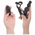 Addicted Toys - anālais vibrators ar rotējošu galviņu un dzimumlocekļa gredzenu