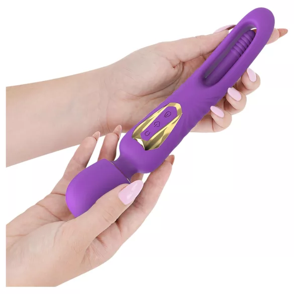 Intense Christy - vibrators ar kustīgu mēli, masāžai, violets