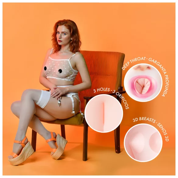 Intense Dolls Scarlett - piepūšamā seksa lelle gumija