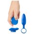 Platanomelón Mobi - bezvadu vibrators, 2 daļas (zils)