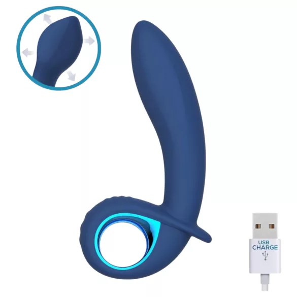INTOYOU Palha - uzlādējams, piepūšams vibrators (zils)