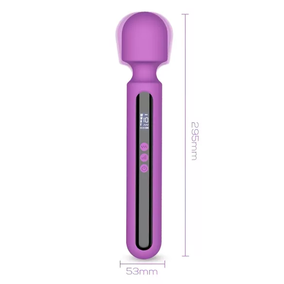 Engily Ross Aura - vibrators ar akumulatoru digitālais masāžieris violets