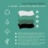 Adalet Flora - Menstruālā biksīte (melna) - M