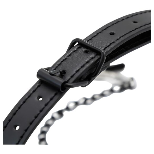 INTOYOU - Mutes aizbāznis ar krūtsgala klipsi (melns)