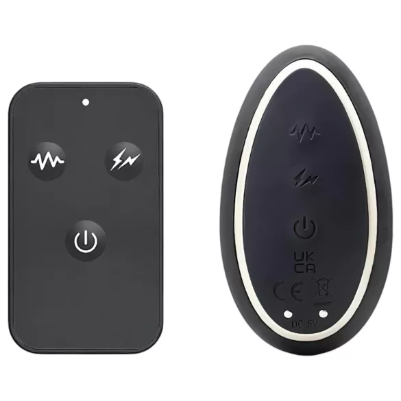 INTOYOU anālais elektro vibrators ar vibrācijām melns