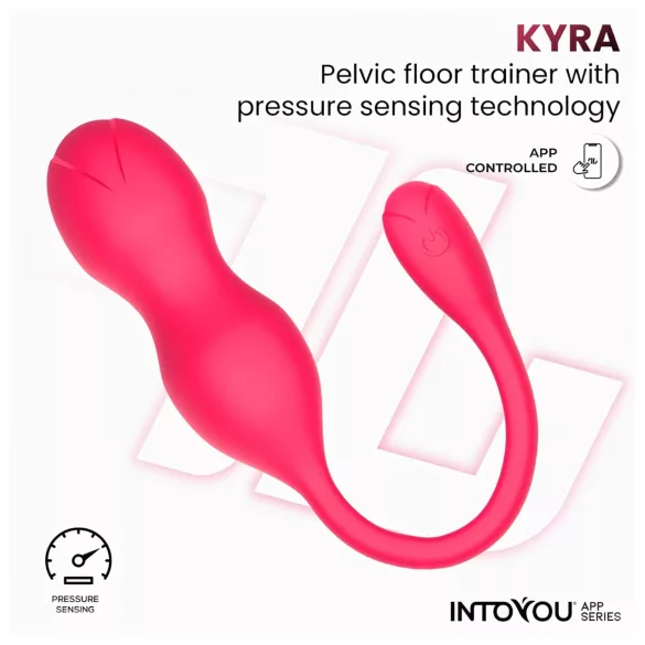 INTOYOU Kyra iegurņa muskuļu trenažieris ar vibrāciju, rozā