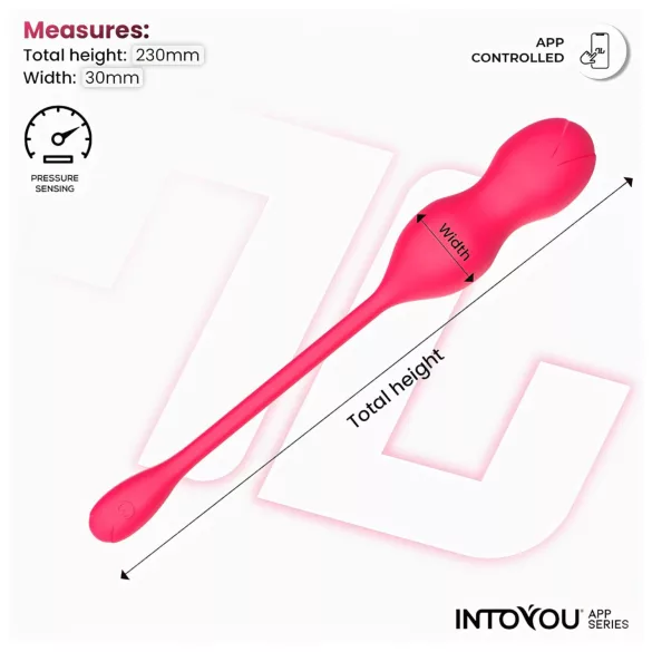 INTOYOU Kyra iegurņa muskuļu trenažieris ar vibrāciju, rozā
