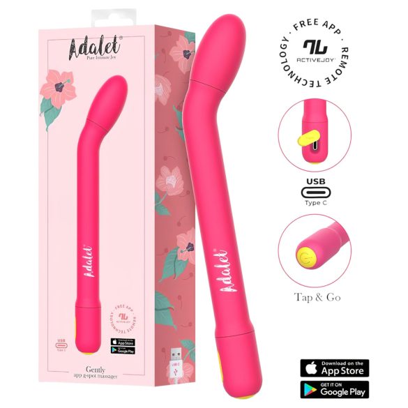 Adalet Gently - G-punkta un prostatas vibrators rozā