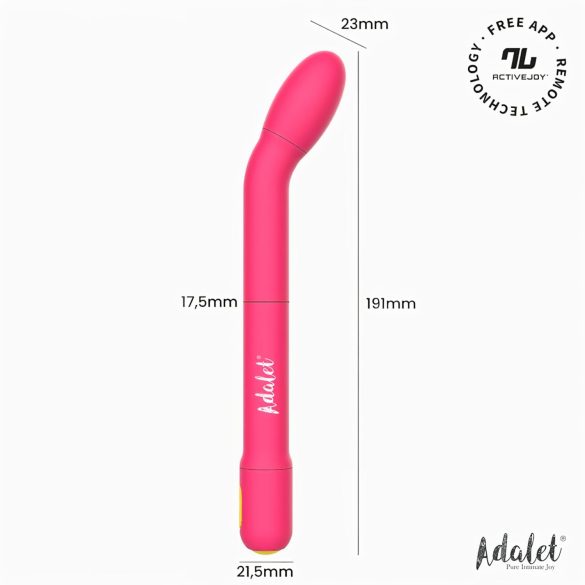 Adalet Gently - G-punkta un prostatas vibrators rozā