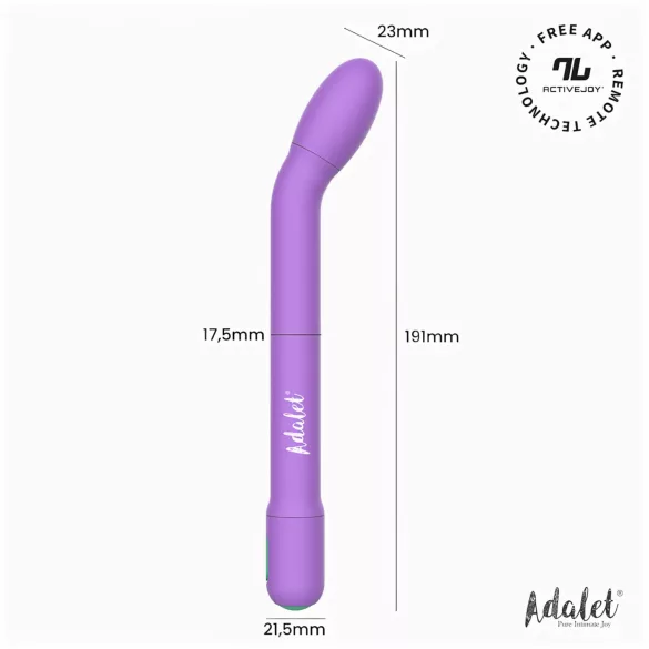Adalet Gently - viedais G punkta un prostatas vibrators violets