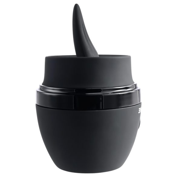 Evolved vibrators ar mēli, uzlādējams, melns