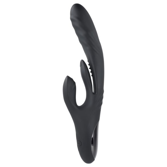 Playboy ātrais trusītis - akumulatora klitora vibrators (melns)