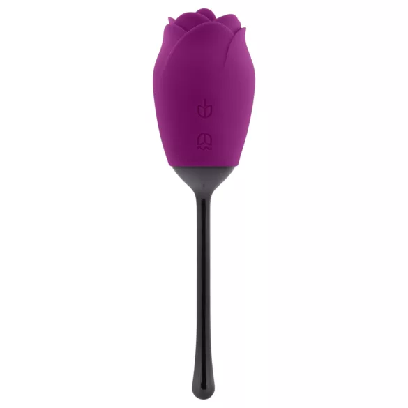 Playboy - ūdensizturīgs uzlādējams klitora vibrators ar mēlīti violets