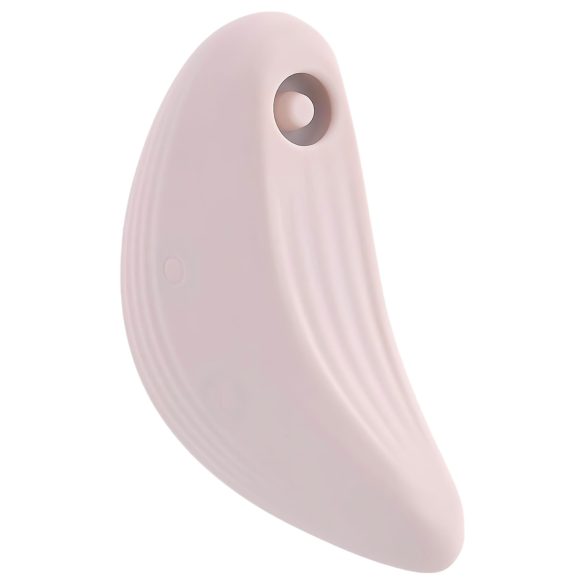 Playboy Palm - akumulatora, ūdensizturīgs 2in1 klitora vibrators (rozā)