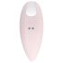 Playboy Palm - akumulatora, ūdensizturīgs 2in1 klitora vibrators (rozā)