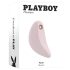 Playboy Palm - akumulatora, ūdensizturīgs 2in1 klitora vibrators (rozā)