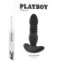 Playboy - uzlādējams, spēcīgs anālais vibrators (melns)