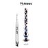Playboy Jewels - viļņains stikla dildo (caurspīdīgs)