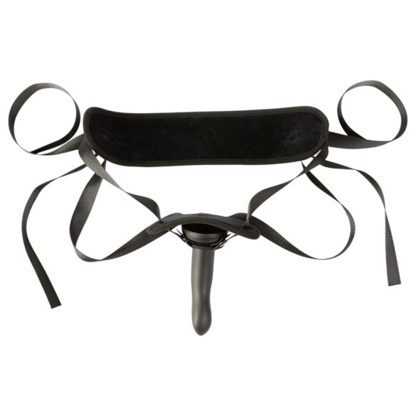 Sei Mio - pievienojamais strap-on dildo ar jostu 15 cm melns