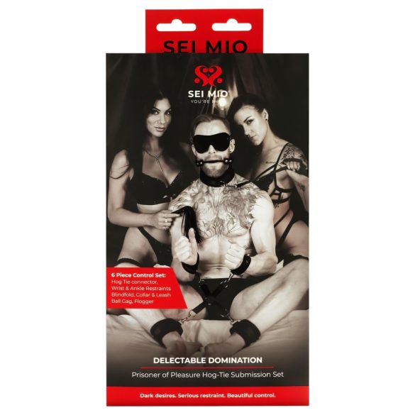 Sei Mio - bondage komplekts 6 daļas melns