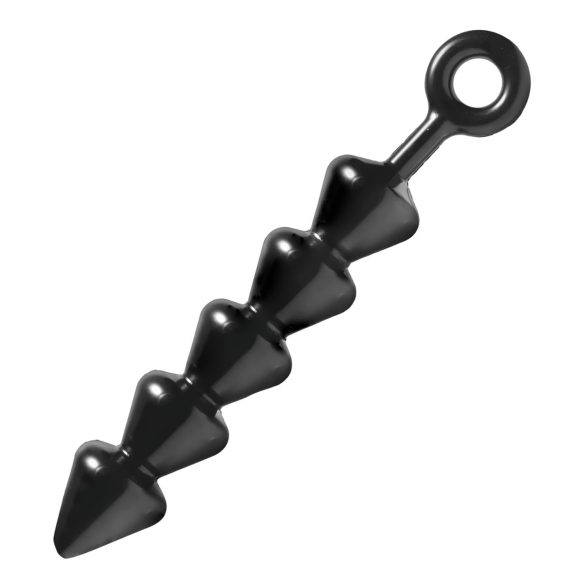 Spades - pērlīšu anālais dildo (melns)
