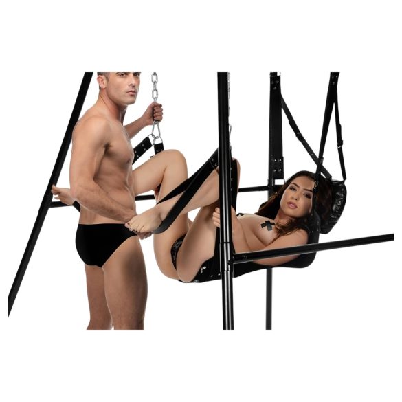 XR Brands - Seksa šūpoles ar statīvu (melns)