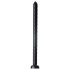Rievotā Šļūtene 19 - piesūcekņa anālais dildo (melns)