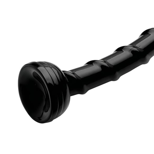 Hosed Swirl anālais dildo šaurs čūska 18 cm melns