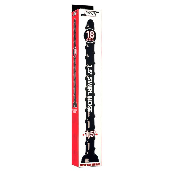 Griežamā Anālā Čūska 18 - melns anālais dildo