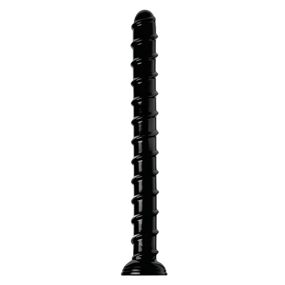 Hosed Swirl Tchick anālais dildo čūska 18 cm melns