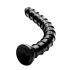 Hosed Swirl Tchick anālais dildo čūska 18 cm melns