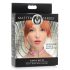 Master Series Kinky Kitty - apkakle ar kaķa galvas gredzenu (rozā)