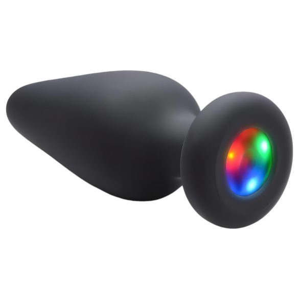 Booty Sparks - LED silikona anālplug (melns)