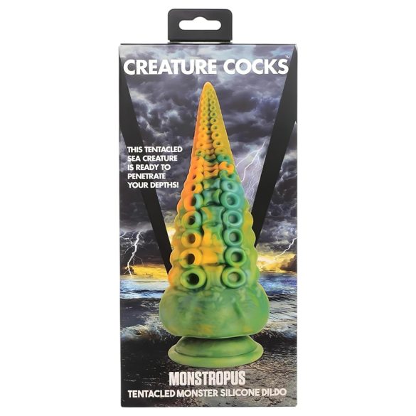 Creature Cocks Monstropus - dildo 22 cm dzeltens