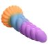 Noslēpumainais vienradža dildos - 21cm (violets-dzeltens)