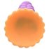 Noslēpumainais vienradža dildos - 21cm (violets-dzeltens)