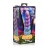 Noslēpumainais vienradža dildos - 21cm (violets-dzeltens)