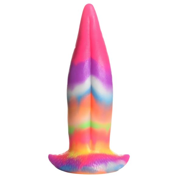 Spīdīga silikona mēle - 21cm fantāzijas dīldo