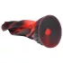 Creature Cocks Hell Kiss - vītņots silikona dildo - 19 cm (sarkans)