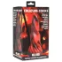 Creature Cocks Hell Kiss - vītņots silikona dildo - 19 cm (sarkans)