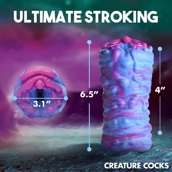 Creature Cocks Cyclone - masturbators silikona svešzemju vagīna violeta-rozā