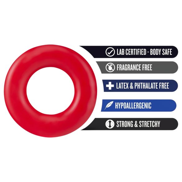 Stay Hard - erekcijas gredzenu komplekts sarkans