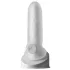 Perfect Fit - Fat Boy Micro Ribbed - dzimumlocekļa uzmava (15 cm, balta)