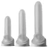 Perfect Fit - Fat Boy Micro Ribbed - dzimumlocekļa uzmava (15 cm, balta)